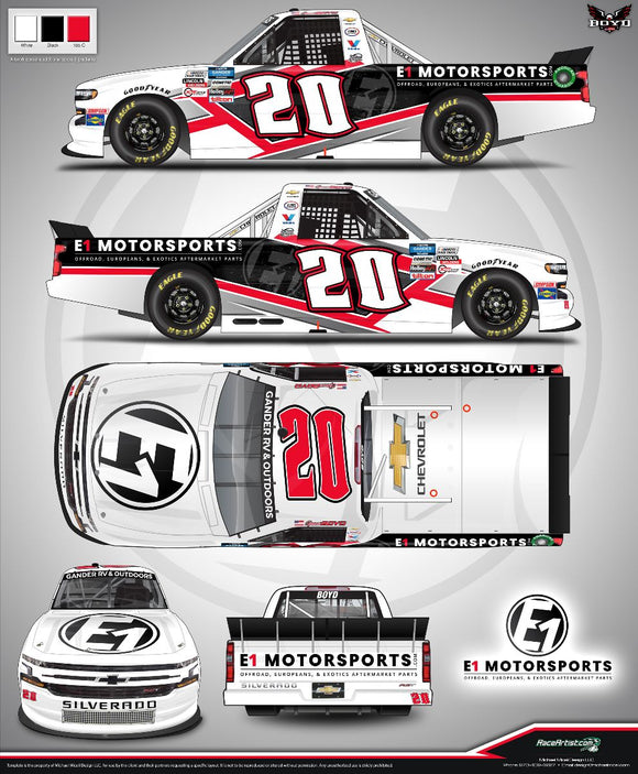 E1 Motorsports Inks Extension with NASCAR Driver Spencer Boyd