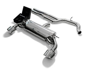 ARMYTRIX Stainless Steel Valvetronic Catback Exhaust System Dual Chrome Silver Tips Audi RS3 8V Sedan 17+