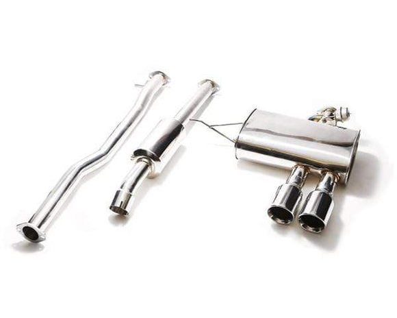 ARMYTRIX Stainless Steel Valvetronic Catback Exhaust System Dual Matte Black Tips Mini Cooper S F56 14-18