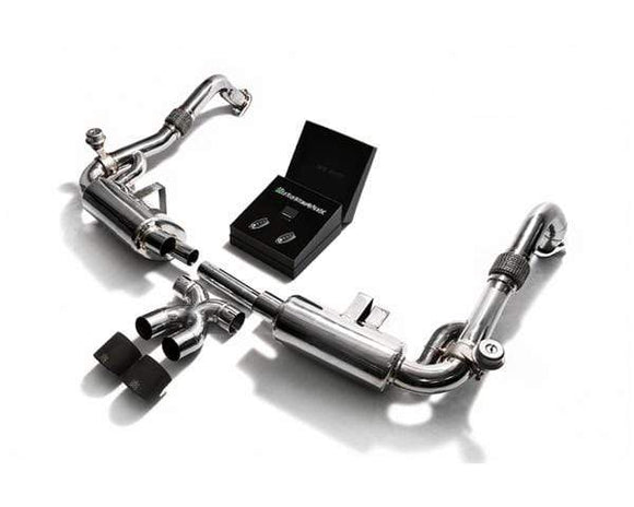 ARMYTRIX Stainless Steel Valvetronic Exhaust System Dual Carbon Porsche 718 Boxster | Cayman 17-18