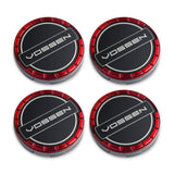 Vossen Classic Billet Sport Cap Set For CV/VF/HF Series Wheels (Vossen Red)