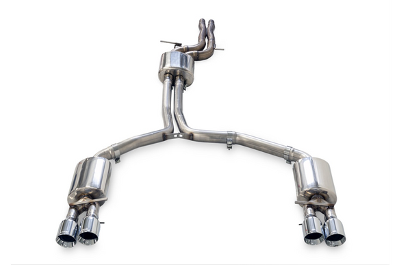 AWE Touring Edition Exhaust w/ Quad Outlet Chrome Tips -  Audi C7.5 A7
