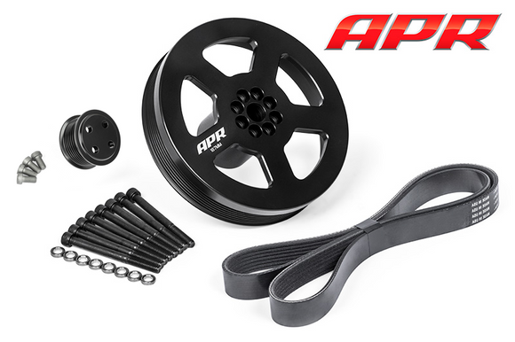 APR Bolt-on Drive & Crank Pulley (187 mm) with Belt - Audi 3.0 TFSI